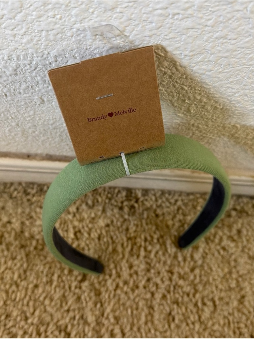 Brandy Melville Light Olive green  Padded Headband